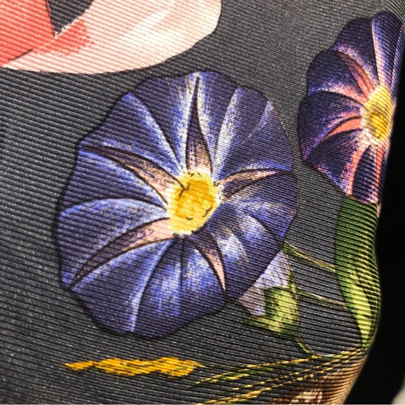 Mantero Collection Floral Large Silk Scarf - Picture 12 of 16